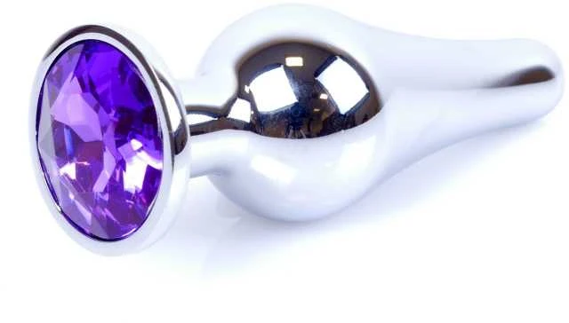 B Series Heavyfun Plug-Jewellery Sidabrinis BUTT PLUG- Violetinė