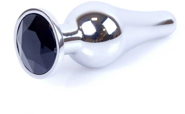 B Series Heavyfun Plug-Jewellery Sidabrinis BUTT PLUG- Juodas