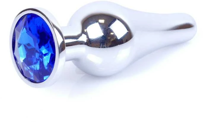 B Series Heavyfun Plug-Jewellery Sidabrinis BUTT PLUG- Dark Mėlyna