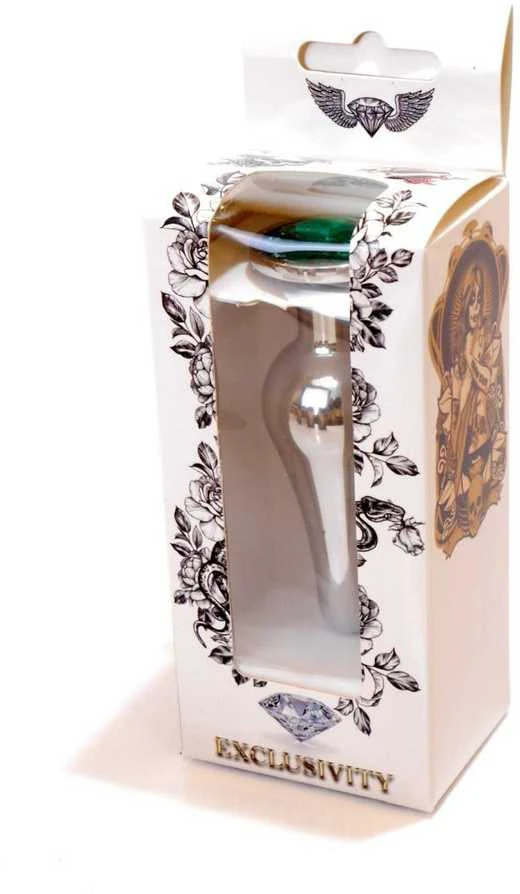 B Series Heavyfun Plug-Jewellery Sidabrinis BUTT PLUG- Žalias
