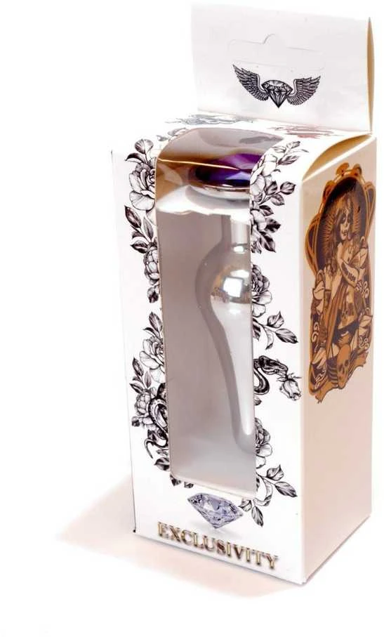 B Series Heavyfun Plug-Jewellery Sidabrinis BUTT PLUG- Violetinė