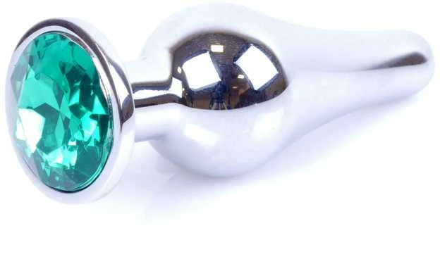 B Series Heavyfun Plug-Jewellery Sidabrinis BUTT PLUG- Žalias