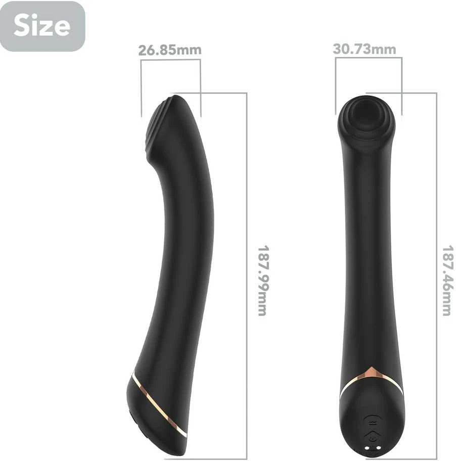 B Series Joy B serija Joy Gwand Juodas, 9 vibracijos funkcijos
