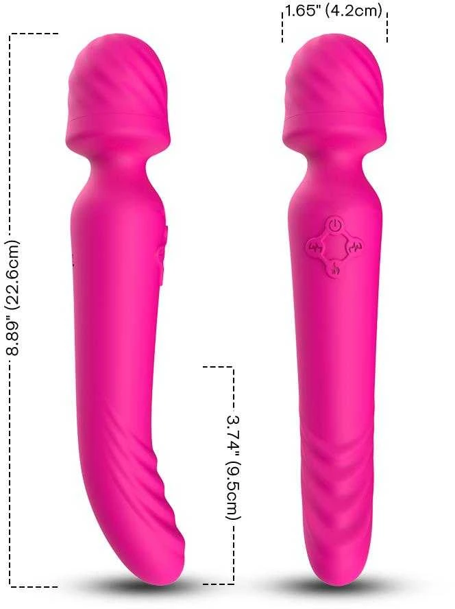 B Series Joy B Serija Joy Masažuoklis Klitoris Šildomas Vibratorius 22cm 9Mode