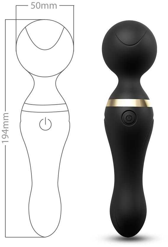 B Series Joy B serija Joy Masažuoklis Magic Clitoral Wand 9 Mode 19cm
