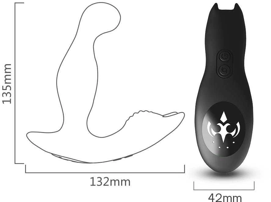 B Series Joy B Serija Joy Masažuoklis prostatos vibracijos sukimas 9+5 režimai 13 cm