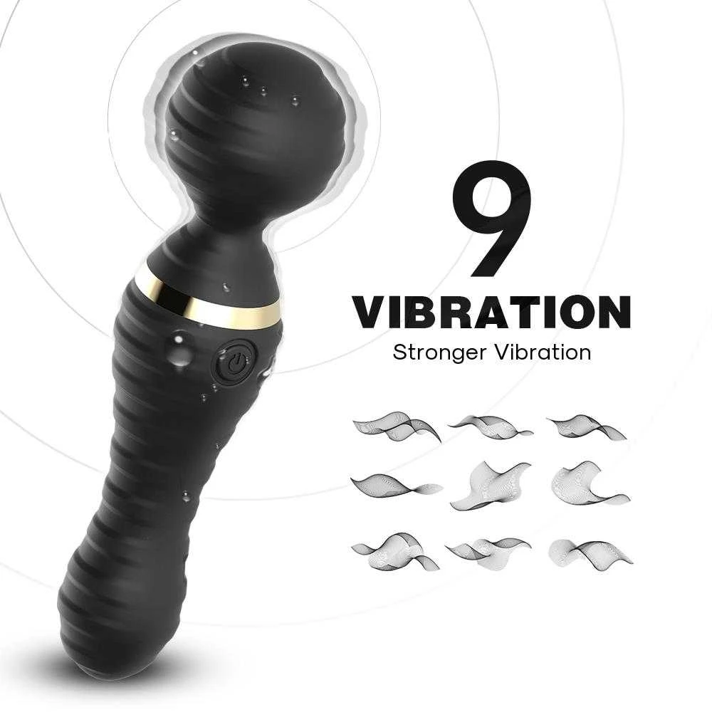B Series Joy B serija Joy Masažuoklis Clitoral Vibrator Wand 9 Mode 19cm