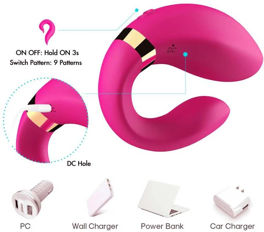 B Series Joy B serijos Joy Dual vibratorius poroms g taško klitorio 9 režimu