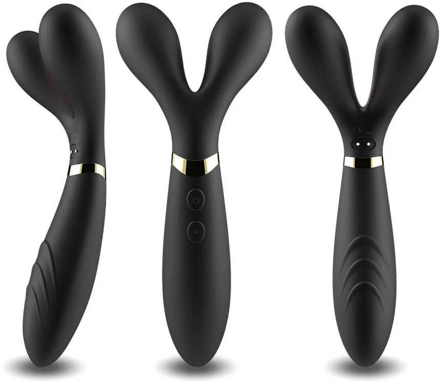 B Series Joy B serijos Joy Double vibratorius, masažuoklis, stimuliatorius, 9 režimai, 19 cm
