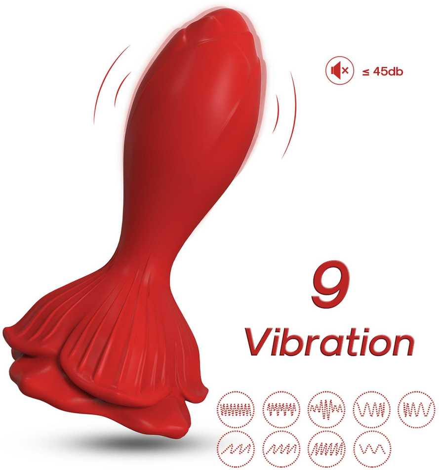 B Series Joy Rosenberg Raudona, 9 vibracijos funkcijos
