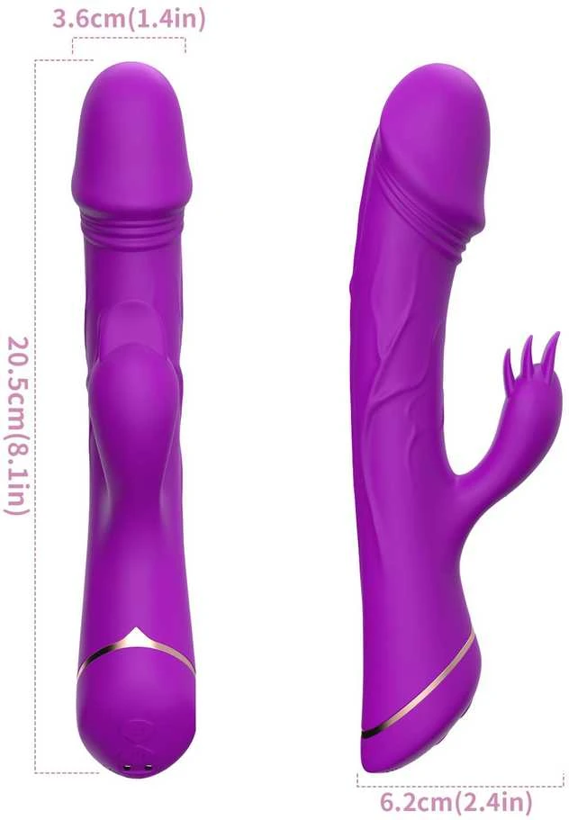 B Series Joy Rubberco Violetinė, 2* 9 vibration functions