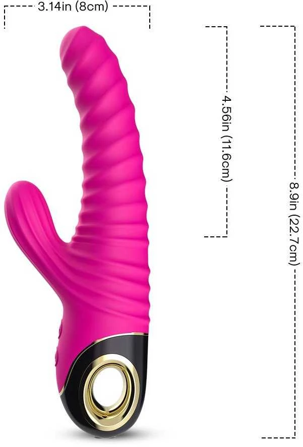 B Series Joy B serijos Joy Bunny Vibratorius daugiafunkcinis 22cm 2x9 režimai