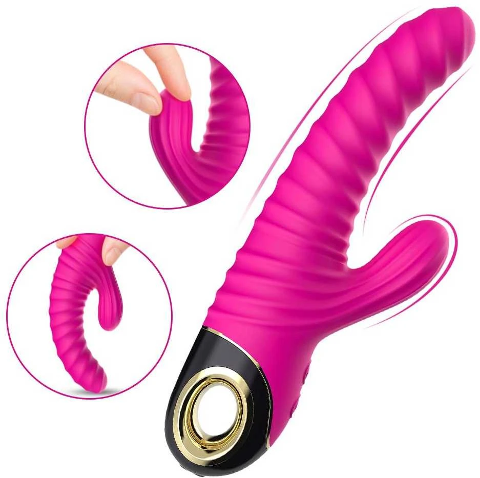 B Series Joy B serijos Joy Bunny Vibratorius daugiafunkcinis 22cm 2x9 režimai