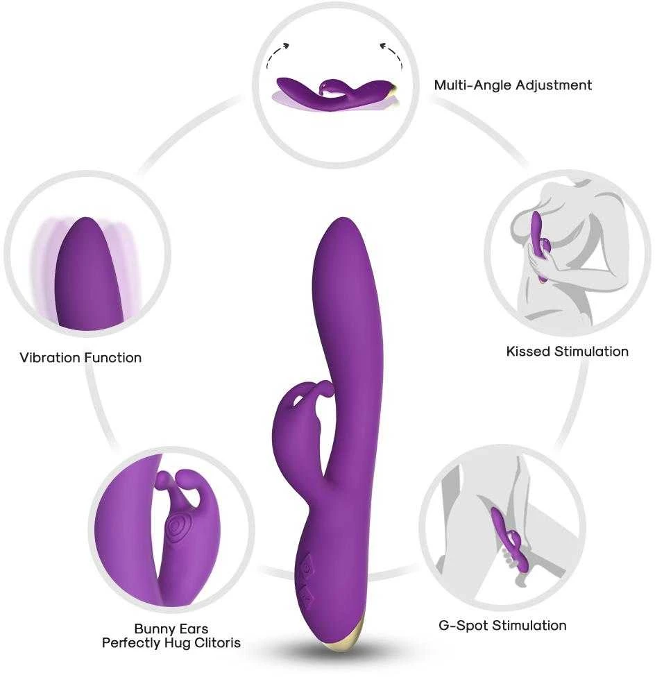B Series Joy B serijos Joy Bunny Vibrator klitorio masažuoklis 22 cm 9 režimai