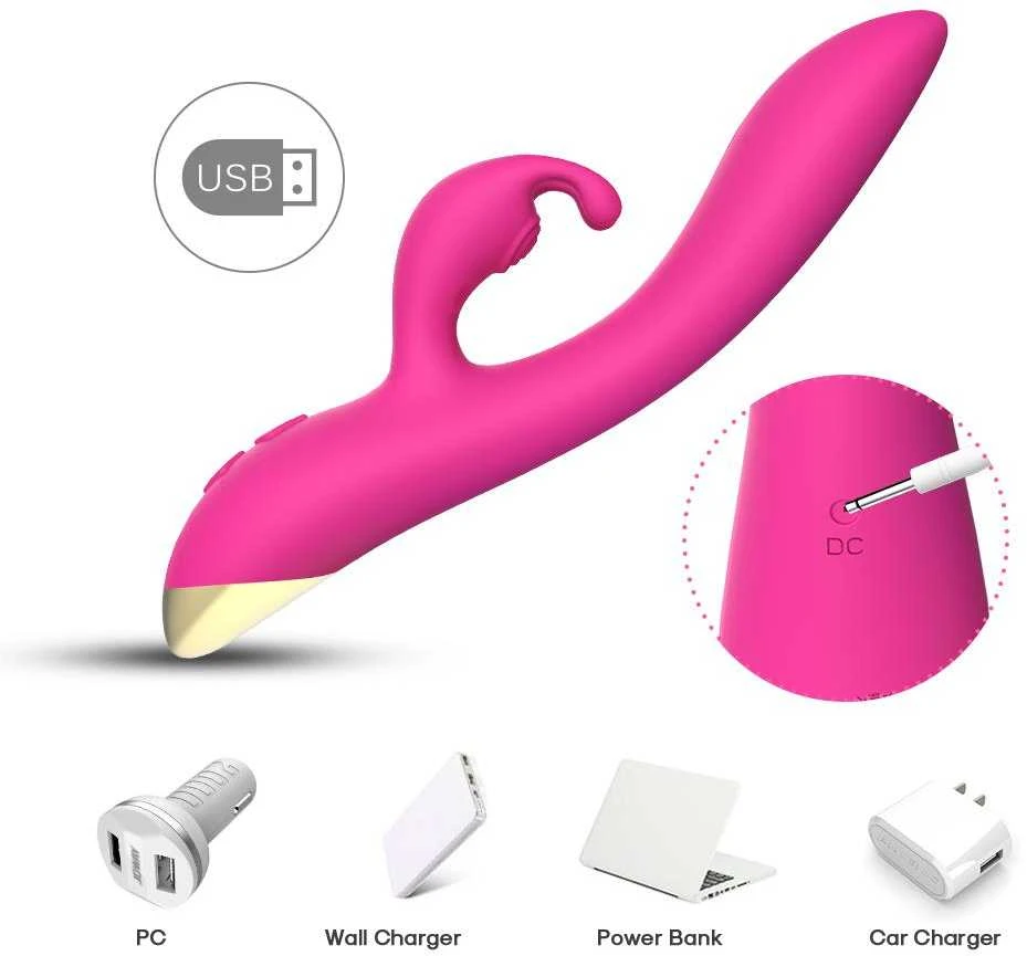 B Series Joy B serijos Joy Bunny Vibrator klitorio masažuoklis 22 cm 9 režimai