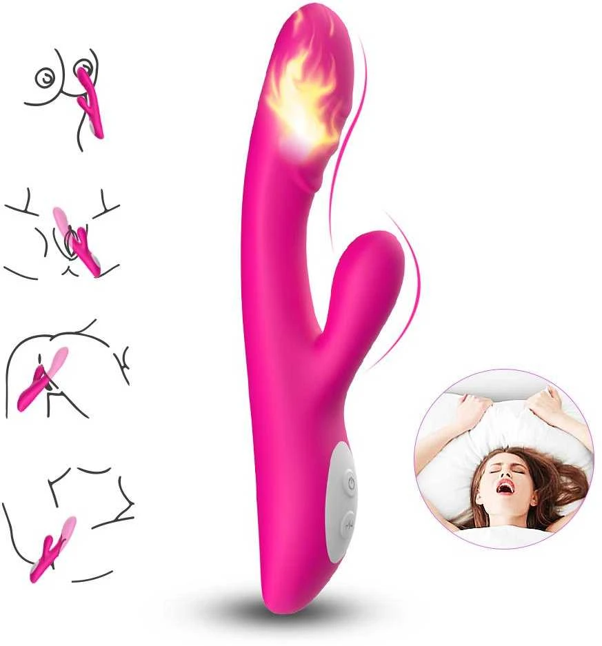 B Series Joy B serijos Joy Bunny vibratorius šildomas šiltas 9 režimas 22 cm