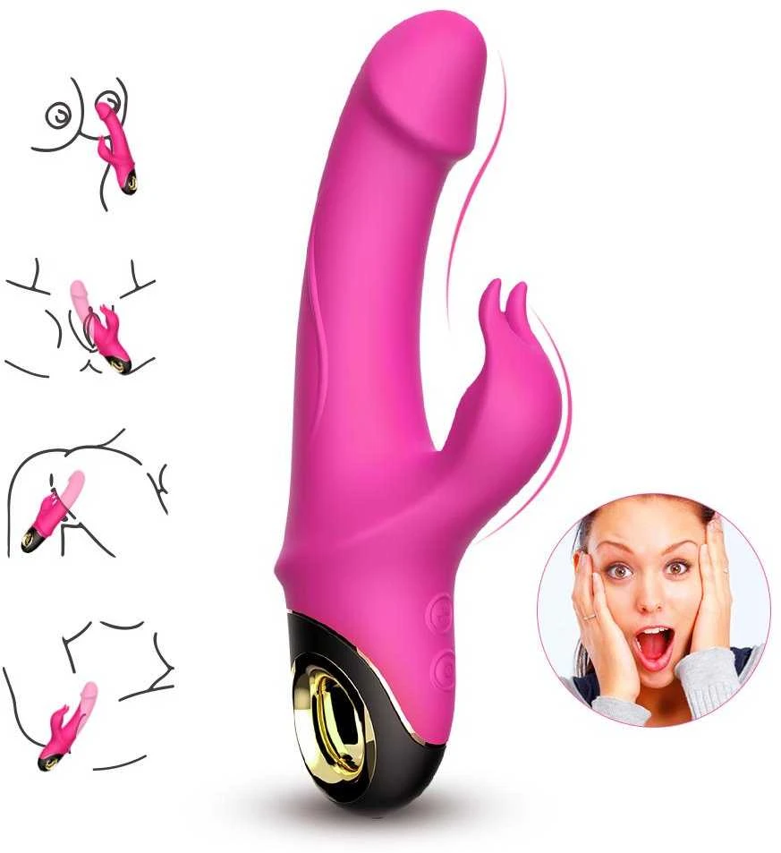 B Series Joy B serijos Joy Rabbit Vibrator su klitorio masažuoklis 22cm 9 režimu