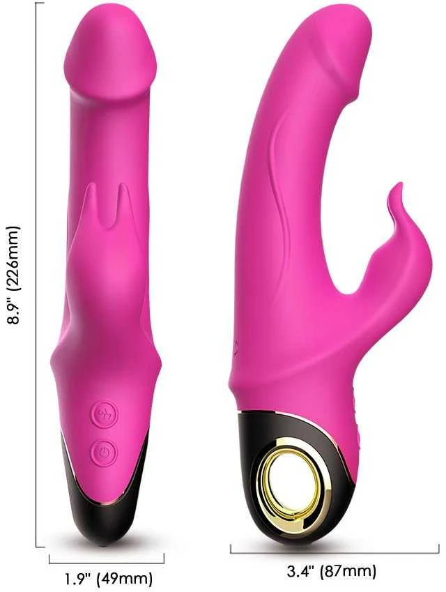 B Series Joy B serijos Joy Rabbit Vibrator su klitorio masažuoklis 22cm 9 režimu