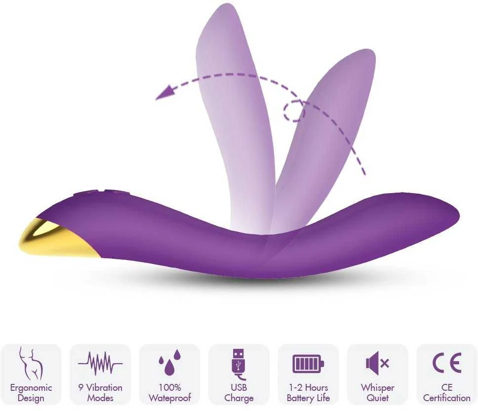 B Series Joy B serijos Joy Vibrator masažuoklis g taško stimuliatorius 22cm 9 režimai