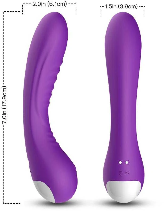 B Series Joy B serijos „Joy“ G taško vibratorius klitorio masažui, 18 cm, 9 režimai