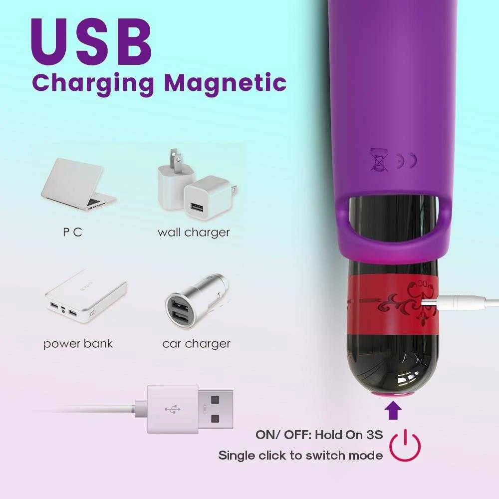B Series Joy B serijos Joy G taško vibratorius pirštui, 9 režimai, 11 cm