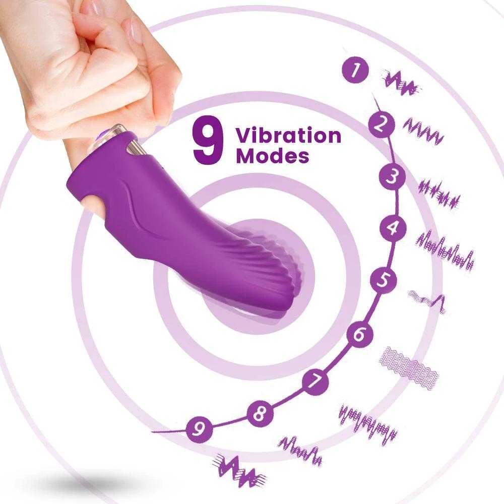 B Series Joy B serijos Joy G taško vibratorius pirštui, 9 režimai, 11 cm