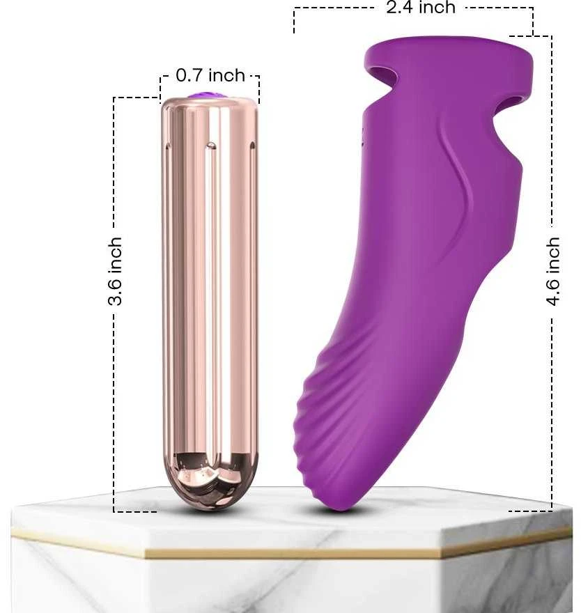 B Series Joy B serijos Joy G taško vibratorius pirštui, 9 režimai, 11 cm