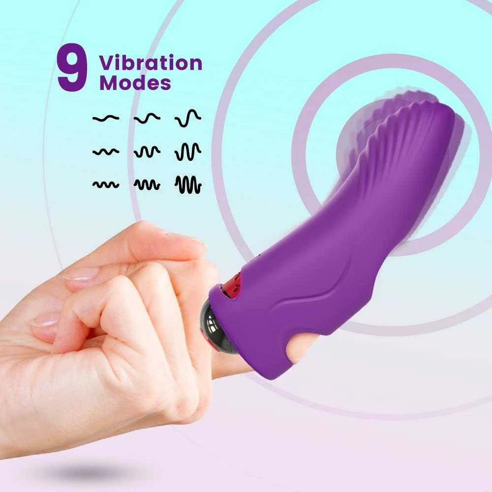 B Series Joy B serijos Joy G taško vibratorius pirštui, 9 režimai, 11 cm