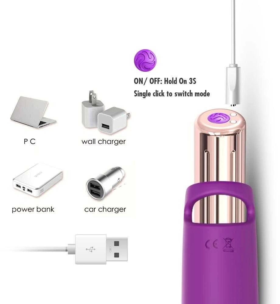B Series Joy B serijos Joy G taško vibratorius pirštui, 9 režimai, 11 cm