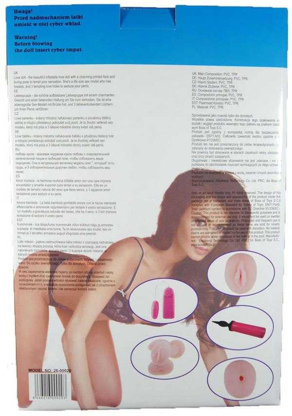B Series Lyla B serijos Lyla Erotic 3D sekso lėlė pripučiama su masturbatoriumi