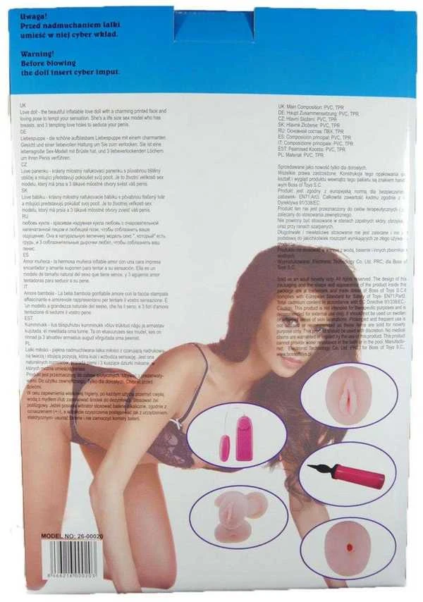 B Series Lyla B serijos Lyla Erotic 3D sekso lėlė pripučiama su masturbatoriumi