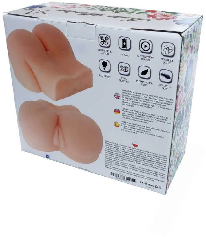 B Series Lyla B serijos Lyla Masturbator realistiškas 2 skylių vibracija 3kg xl
