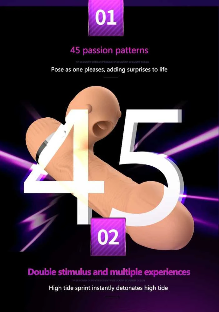 B Series Lyla B serijos Lyla Vibratorius-Basia Thtusting Vibrator 2 in 1 Tongue Vibrators USB