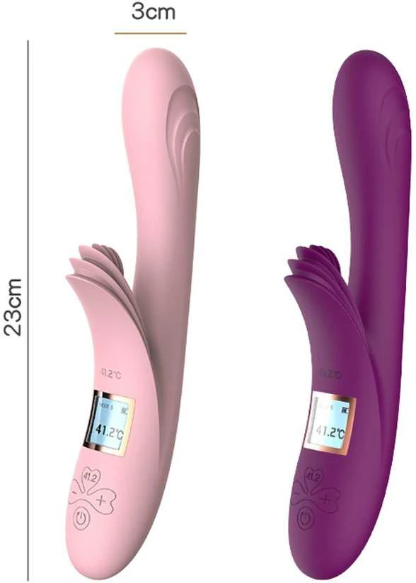 B Series Lyla B serijos Lyla moteriškas vibracinis triušio su vibracinis klitorio masažuoklis 23 cm