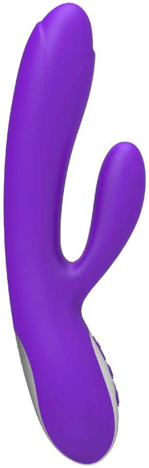 B Series Lyla B serijos Lyla Wibrator-Joker šildomas dvigubas vibruojantis masažo lazdelė -Violetinė
