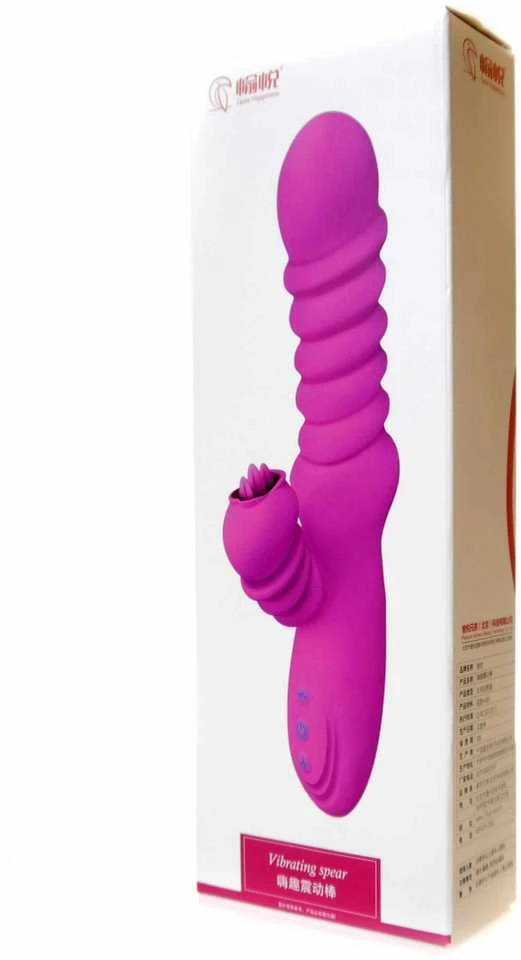 B Series Lyla B serijos Lyla Vibrator zuikis, rotacija, pašaras, 30 režimų, 24cm