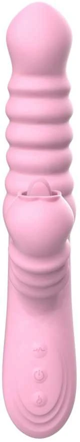 B Series Lyla B serijos Lyla Vibrator zuikis, rotacija, pašaras, 30 režimų, 24cm