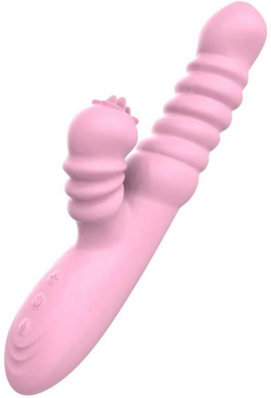 B Series Lyla B serijos Lyla Vibrator zuikis, rotacija, pašaras, 30 režimų, 24cm