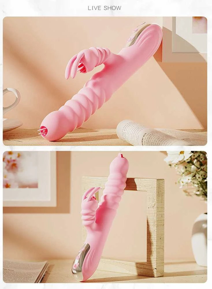 B Series Lyla B serijos Lyla Rabbit Vibrator 2in1 stiprus G taško makšties orgazmas