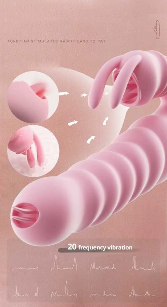 B Series Lyla B serijos Lyla Rabbit Vibrator 2in1 stiprus G taško makšties orgazmas