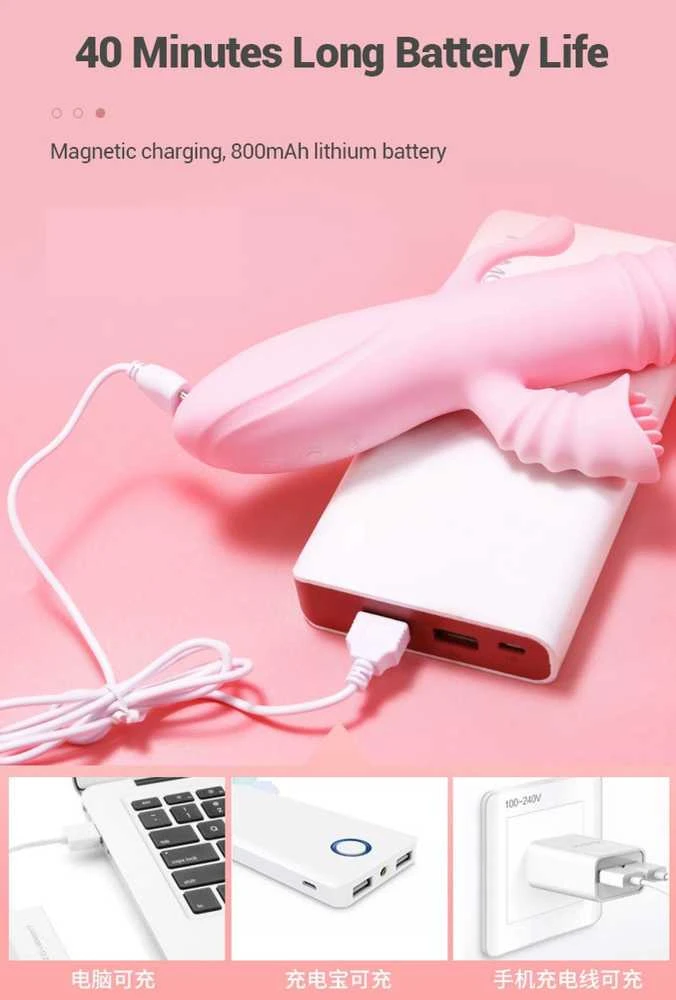 B Series Lyla Rožinė Wibrator-Ada USB -Rožinė