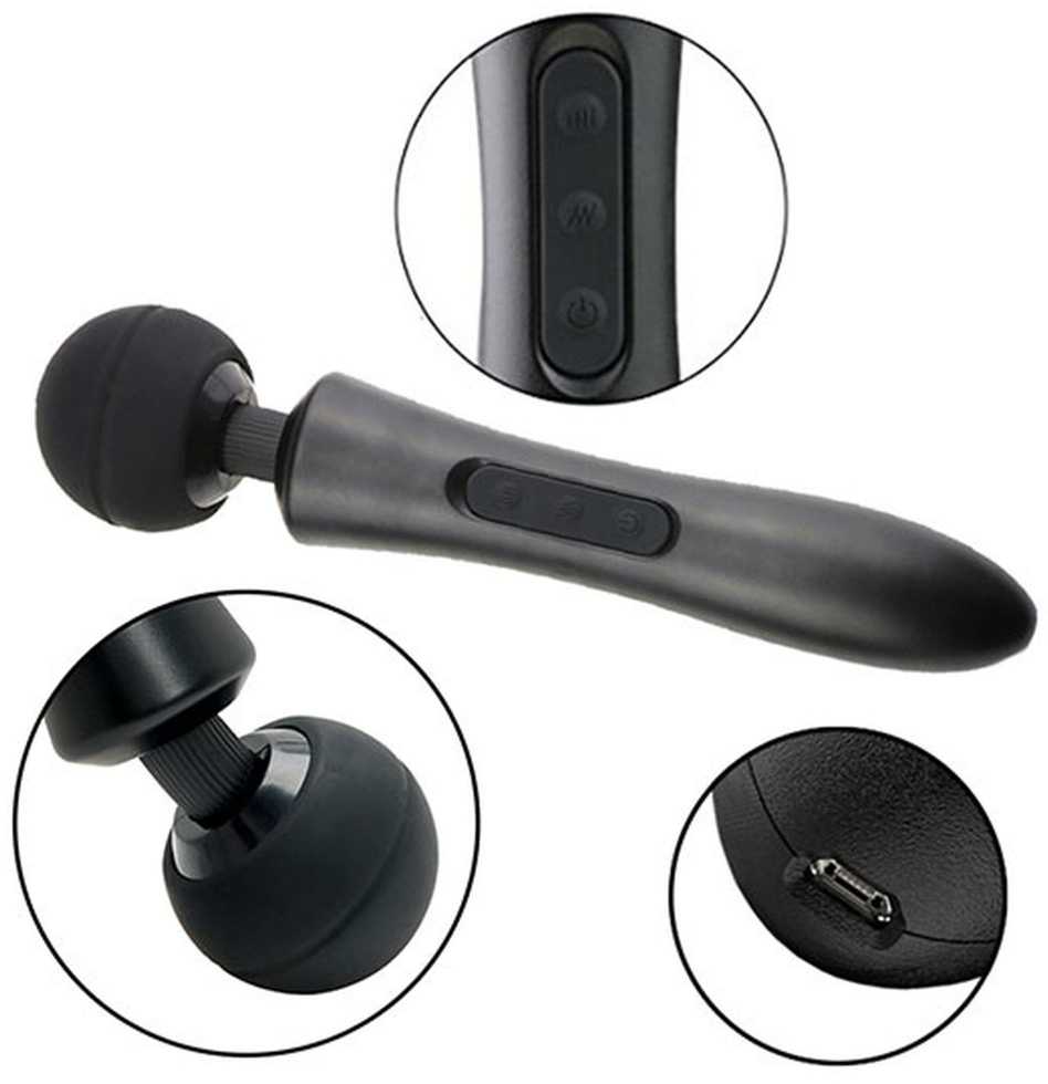 B Series Magic B serijos Magic Didelis galingas klitorio masažuoklis 20 USB sekso režimų