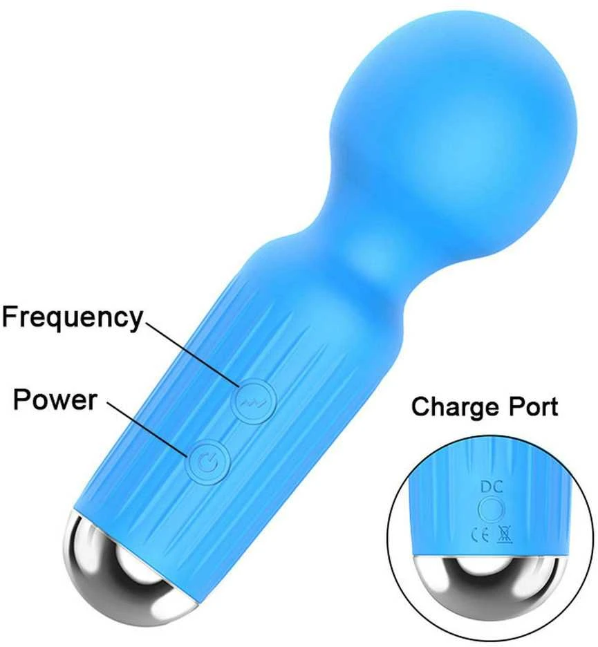 B Series Magic Stimuliatorius-įkraunamas Mini Masager USB 20 Functions - Juodas