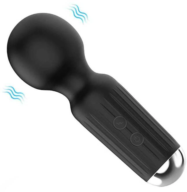 B Series Magic Stimuliatorius-įkraunamas Mini Masager USB 20 Functions - Juodas