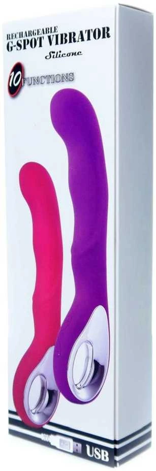 B Series Magic Vibrator G-spot 10 functions USB Violetinė