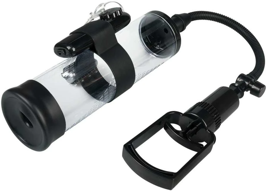 B Series Power Pompka-Powerpump MAX Vibrating - Juodas&Clear
