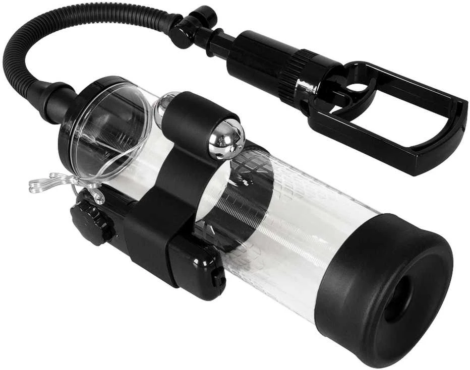 B Series Power Pompka-Powerpump MAX Vibrating - Juodas&Clear