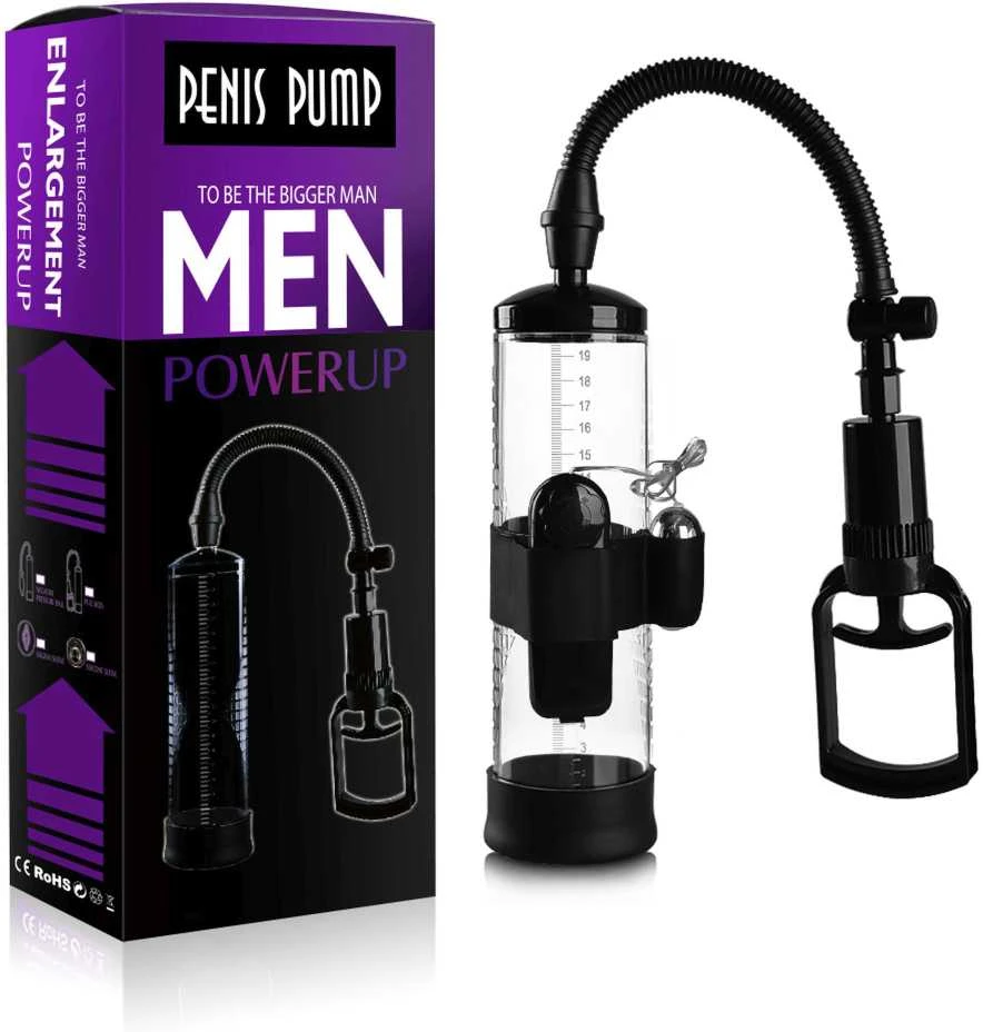 B Series Power Pompka-Powerpump MAX Vibrating - Juodas&Clear