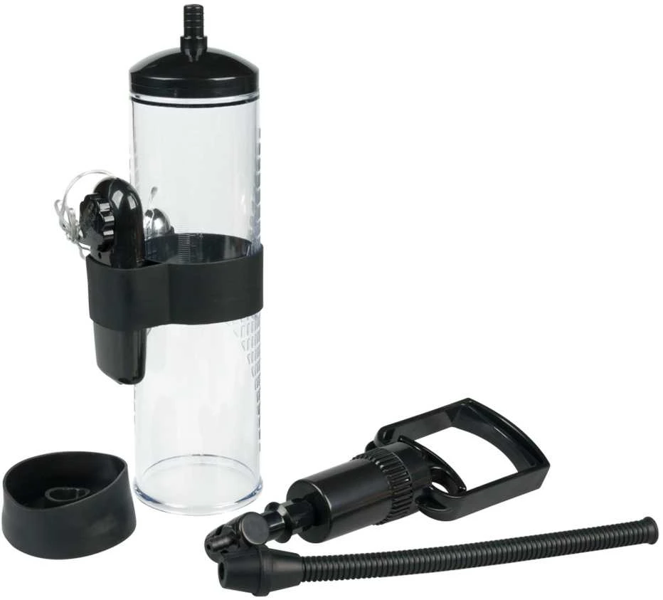 B Series Power Pompka-Powerpump MAX Vibrating - Juodas&Clear