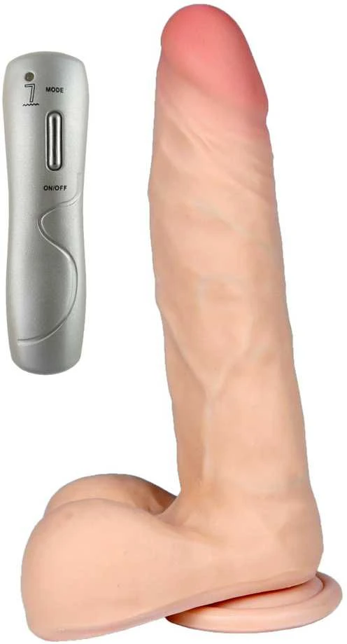 B Series Real B serijos Realistinis dildo penio vibratorius 23cm 7 režimai